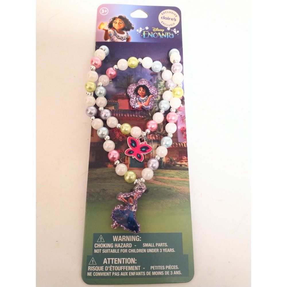 Disney Claire's Encanto Mirabel Jewelry Accessory Necklace Bracelet Ring Set